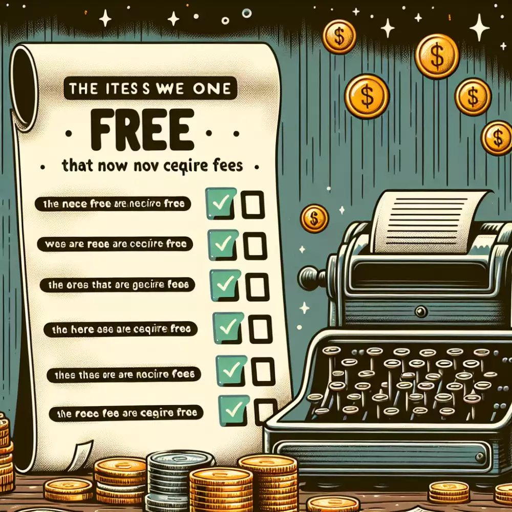 věci za poplatek které byly kdysi zdarma